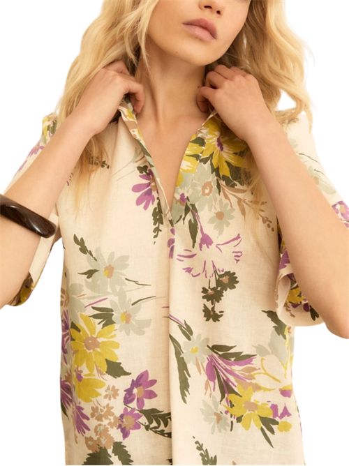 Camicia in tela di cotone e lino emmferoce EMME MARELLA | 2615111212002