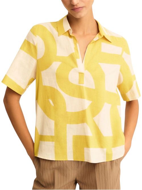 Camicia in tela di cotone e lino emmferoce EMME MARELLA | 2615111212006