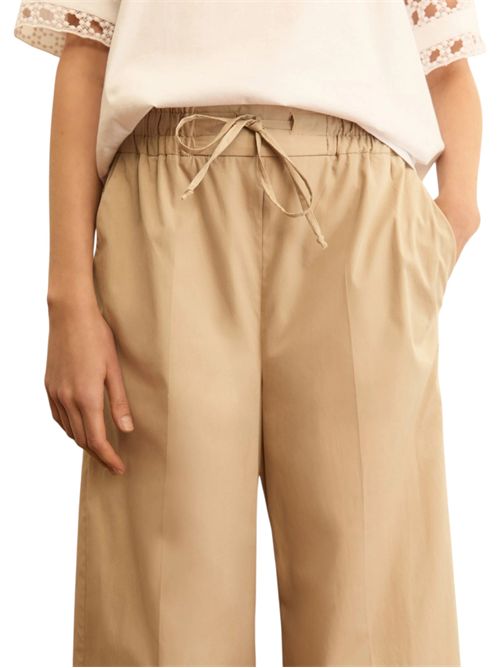 Pantalone ampio wide leg in popeline emmcalao EMME MARELLA | 2615131032003