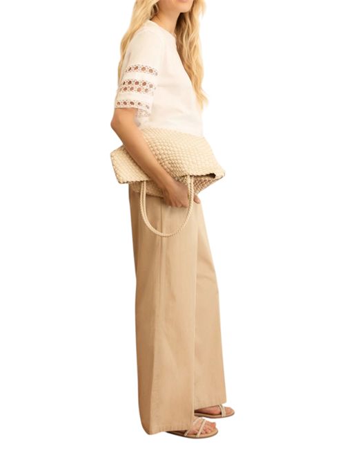 Pantalone ampio wide leg in popeline emmcalao EMME MARELLA | 2615131032003