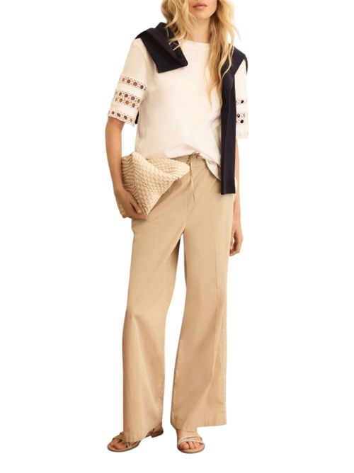 Pantalone ampio wide leg in popeline emmcalao EMME MARELLA | 2615131032003