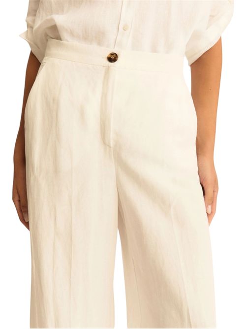 Pantalone fluido in viscosa e lino emmpera EMME MARELLA | 2615131102001