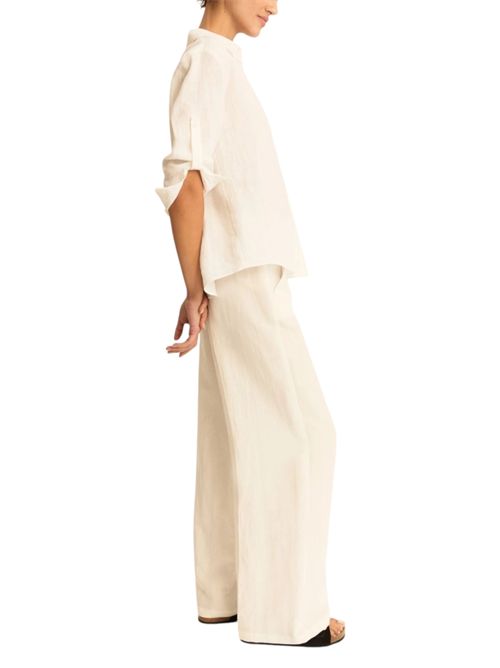 Pantalone fluido in viscosa e lino emmpera EMME MARELLA | 2615131102001