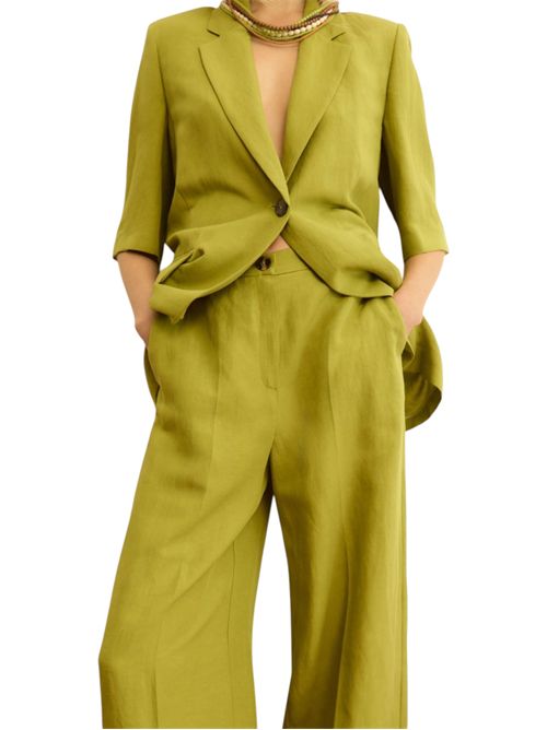 Pantalone fluido in viscosa e lino emmpera EMME MARELLA | 2615131102009