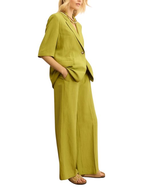 Pantalone fluido in viscosa e lino emmpera EMME MARELLA | 2615131102009