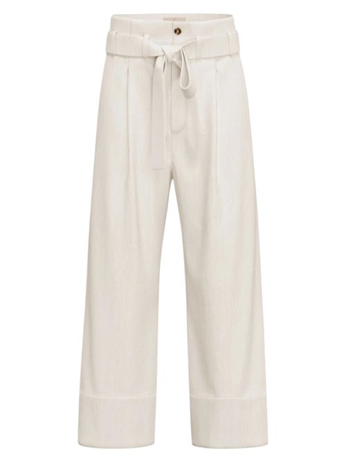 Pantalone in popeline con cintura emmboero EMME MARELLA | 2615131112002