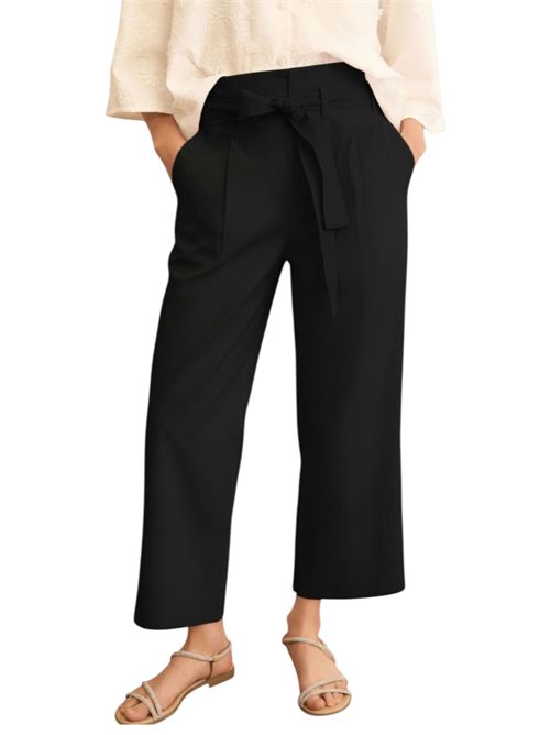 Pantalone in popeline con cintura emmboero EMME MARELLA | 2615131112007