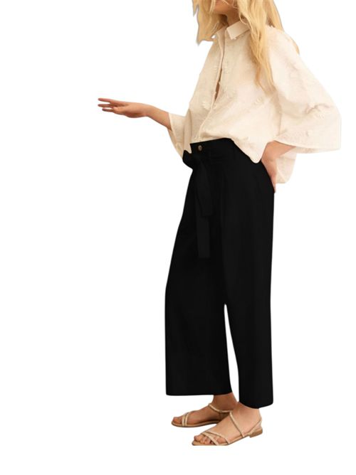 Pantalone in popeline con cintura emmboero EMME MARELLA | 2615131112007