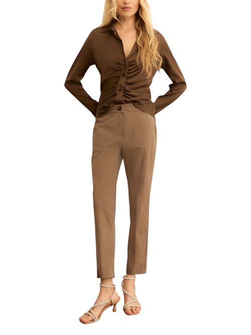 Pantalone dritto in popeline stretch  emmsvelto EMME MARELLA | 2615131122004