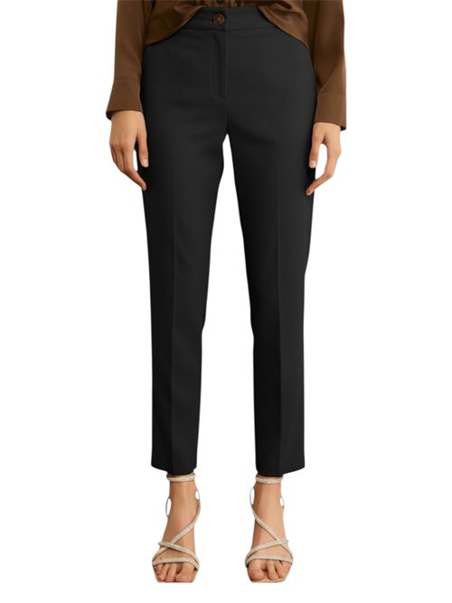 Pantalone dritto in popeline stretch  emmsvelto EMME MARELLA | 2615131122007