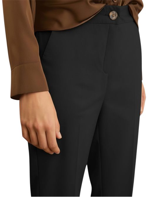 Pantalone dritto in popeline stretch  emmsvelto EMME MARELLA | 2615131122007