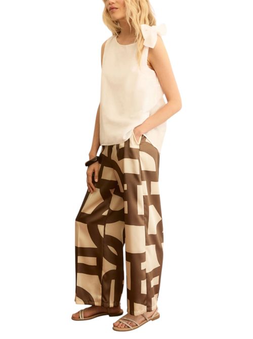 Pantalone in twill stampato emmalbero emmalbero EMME MARELLA | 2615131152006