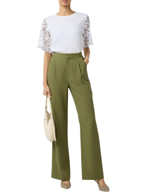 Pantalone wide leg in lyocell emmcedro EMME MARELLA | 2615131162004