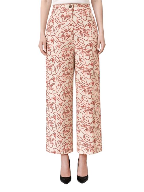Pantalone con ricami emmtempera EMME MARELLA | 2615131172001