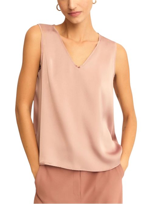 Top in raso con dettagli in georgette emmcottage EMME MARELLA | 2615161032001