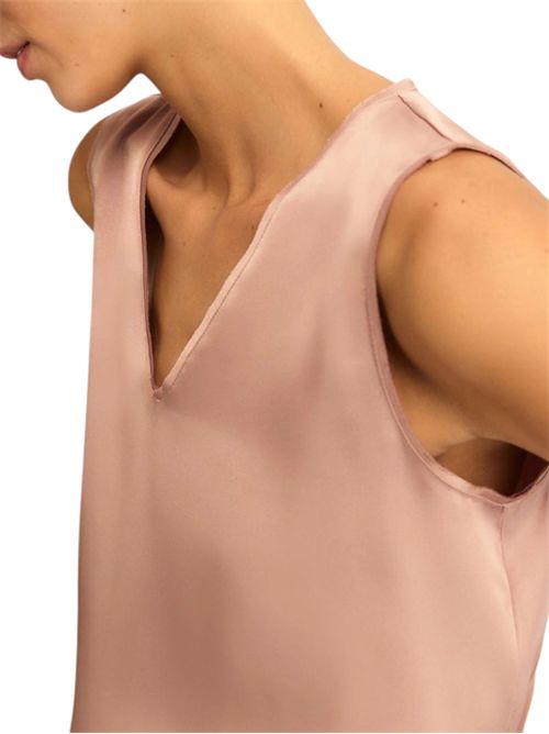 Top in raso con dettagli in georgette emmcottage EMME MARELLA | 2615161032001