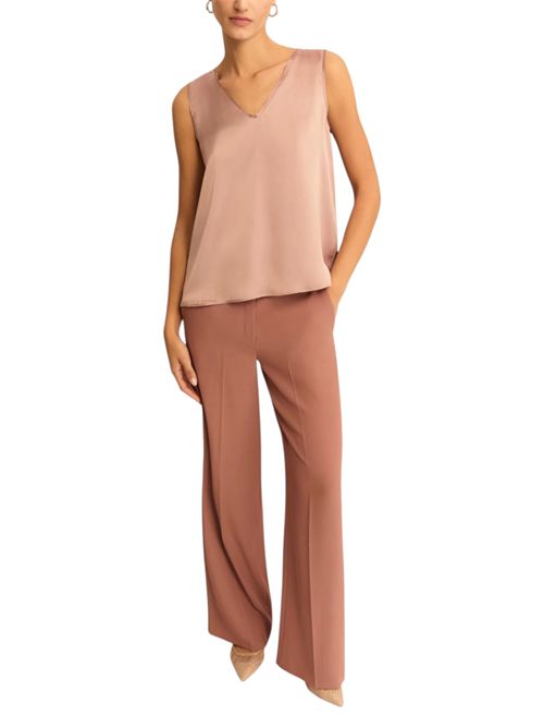 Top in raso con dettagli in georgette emmcottage EMME MARELLA | 2615161032001