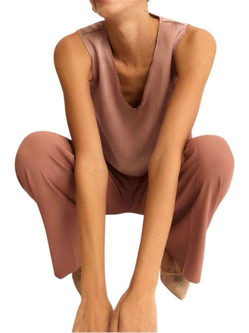 Top in raso con dettagli in georgette emmcottage EMME MARELLA | 2615161032001