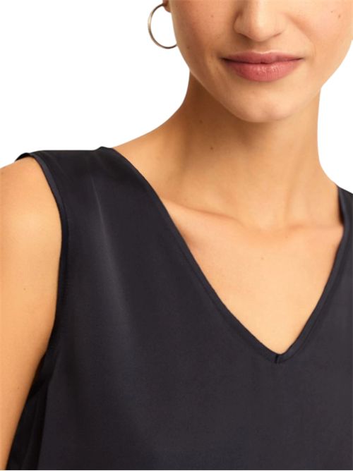 Top in raso con dettagli in georgette emmcottage EMME MARELLA | 2615161032010