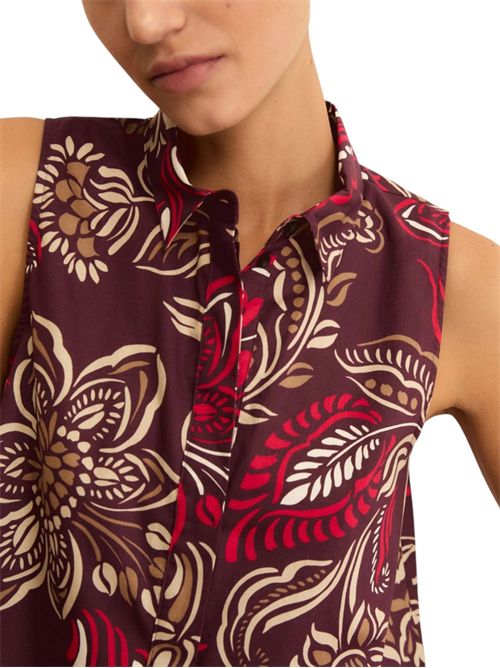 Camicia smanicata in popeline stampato emmodino EMME MARELLA | 2615161052002