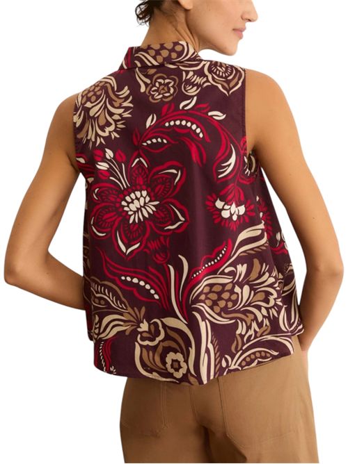 Camicia smanicata in popeline stampato emmodino EMME MARELLA | 2615161052002