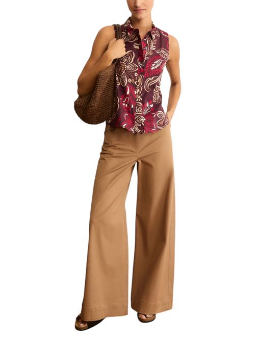 Camicia smanicata in popeline stampato emmodino EMME MARELLA | 2615161052002