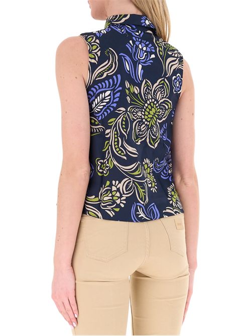 Camicia smanicata in popeline stampato emmodino EMME MARELLA | 2615161052004