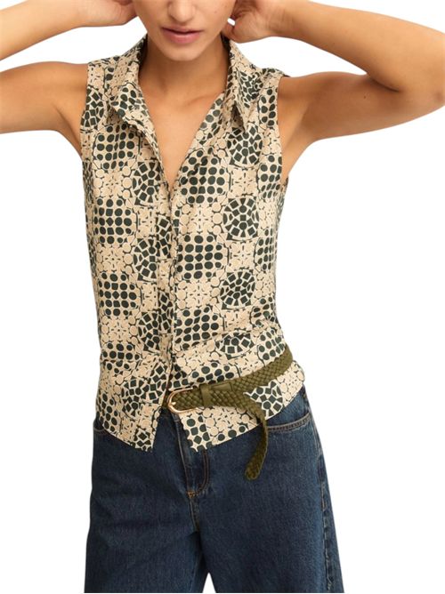 Camicia smanicata in popeline stampato emmodino EMME MARELLA | 2615161052005