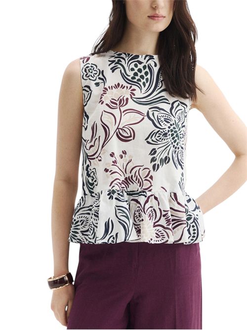 Top smanicato con balza  emmombrina EMME MARELLA | 2615161062001