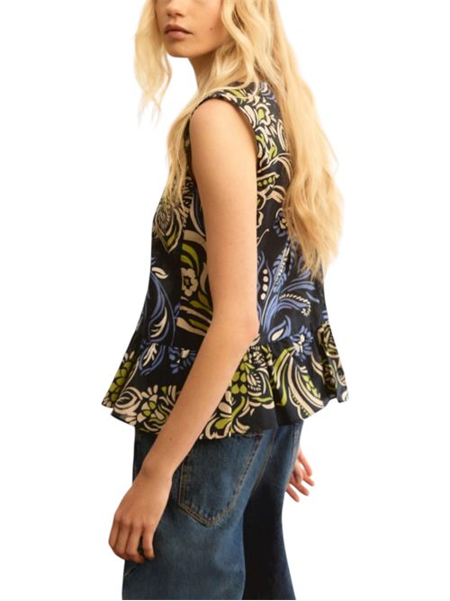 Top smanicato con balza  emmombrina EMME MARELLA | 2615161062002