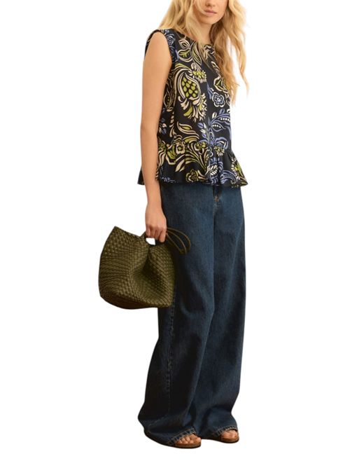 Top smanicato con balza  emmombrina EMME MARELLA | 2615161062002