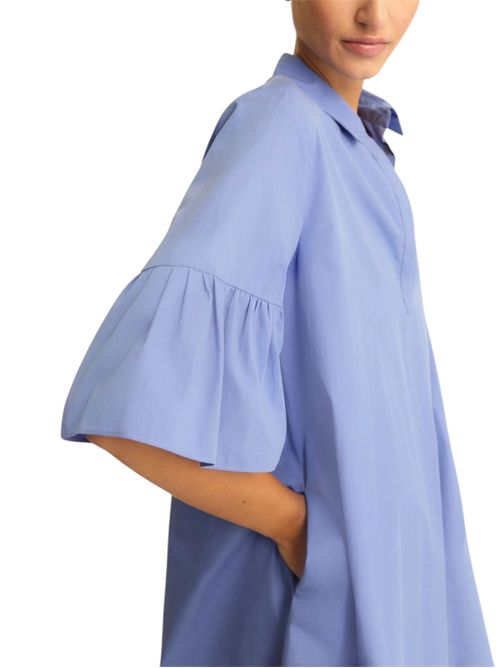 Abito in popeline con balza alle maniche emmepoche EMME MARELLA | 2615221192005