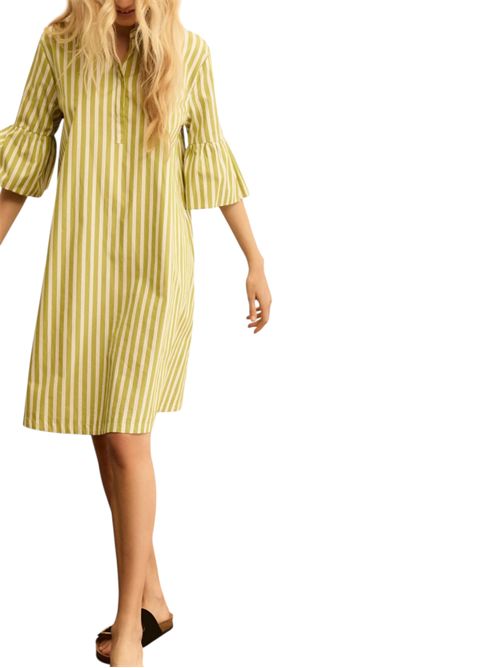 Abito in popeline con balza alle maniche emmepoche EMME MARELLA | 2615221192011