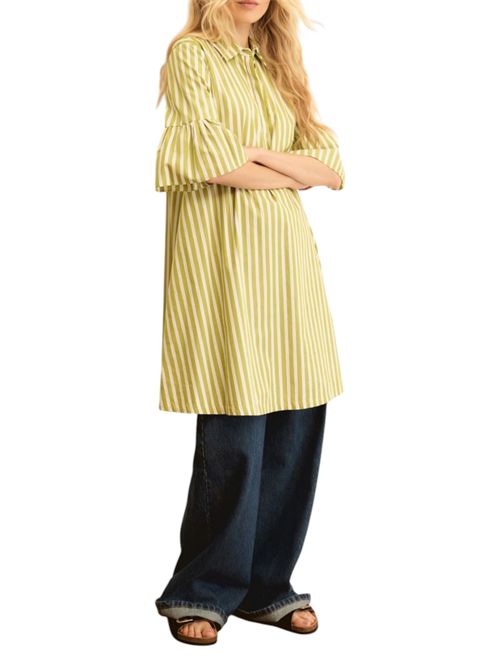 Abito in popeline con balza alle maniche emmepoche EMME MARELLA | 2615221192011