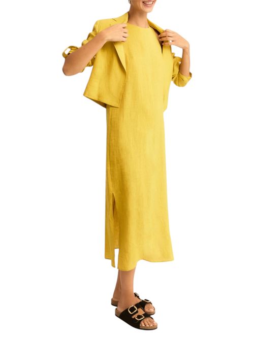 Abito dritto in tela di lino emmvelo EMME MARELLA | 2615221352012