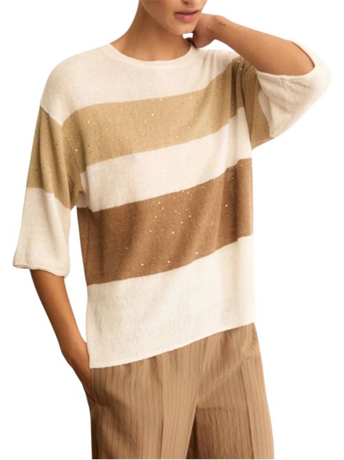 Maglia boxy in misto lino emmesule EMME MARELLA | 2615361022001