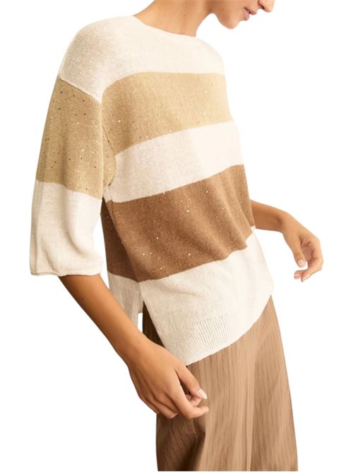 Maglia boxy in misto lino emmesule EMME MARELLA | 2615361022001