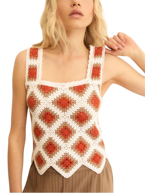 Top smanicato crochet emmcaladio EMME MARELLA | 2615361042004