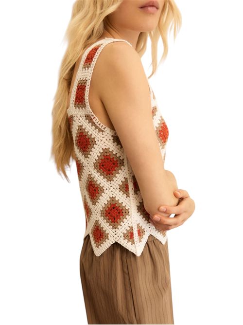 Top smanicato crochet emmcaladio EMME MARELLA | 2615361042004