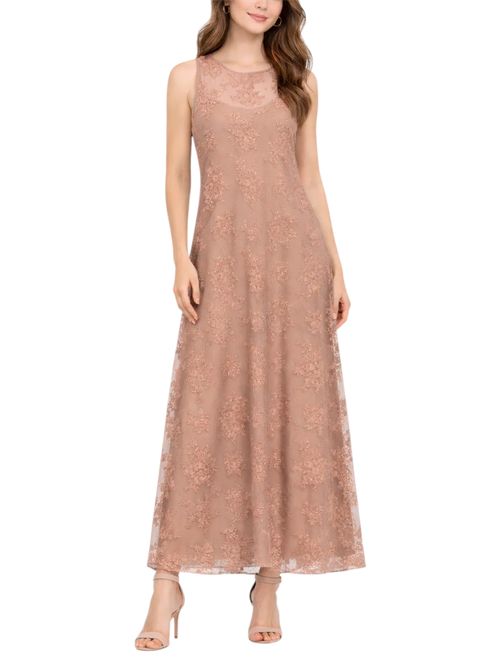 Abito lungo in pizzo Chantilly emmlabile EMME MARELLA | 2615621072001