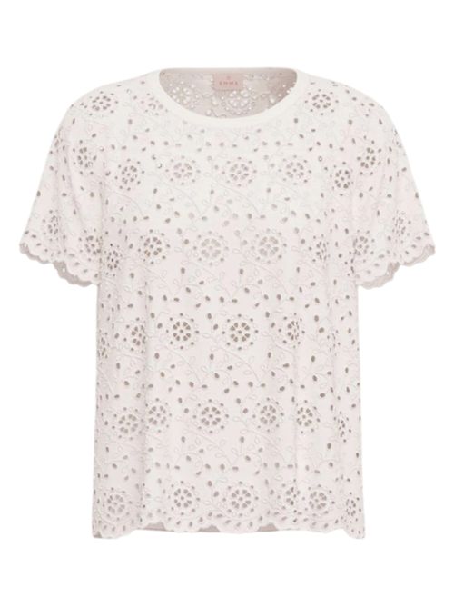 T-shirt in sangallo con retro in jersey emmveletta EMME MARELLA | 2615971022001