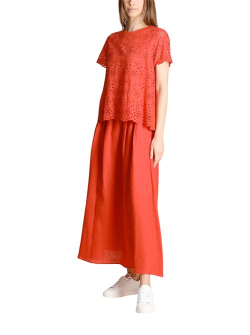 T-shirt in sangallo con retro in jersey emmveletta EMME MARELLA | 2615971022002