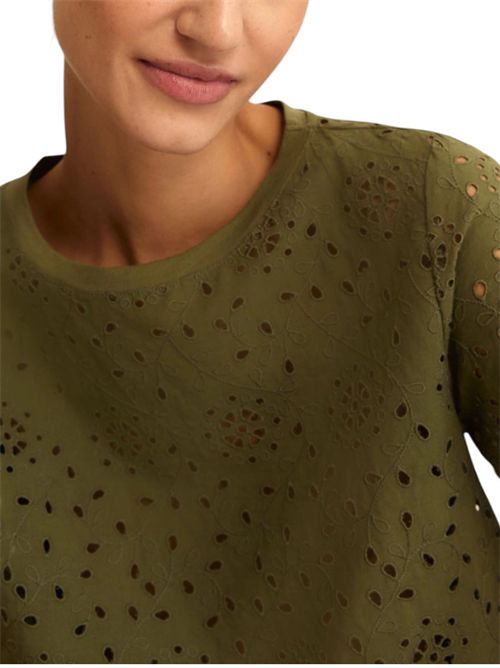 T-shirt in sangallo con retro in jersey emmveletta EMME MARELLA | 2615971022005