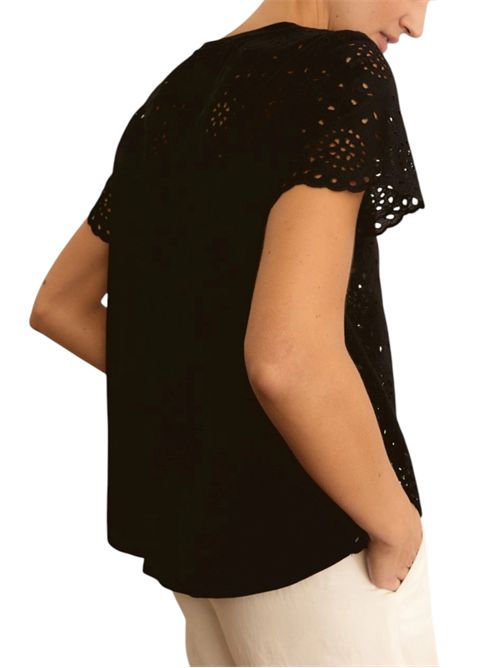 T-shirt in sangallo con retro in jersey emmveletta EMME MARELLA | 2615971022007