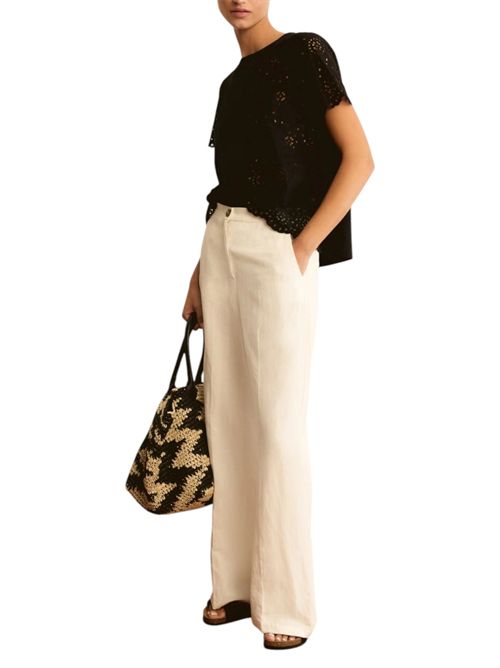 T-shirt in sangallo con retro in jersey emmveletta EMME MARELLA | 2615971022007