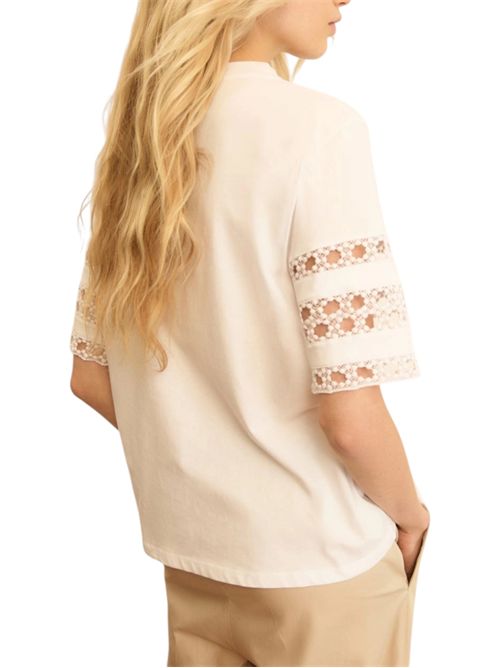T-shirt in jersey con passamaneria emmmape EMME MARELLA | 2615971042001
