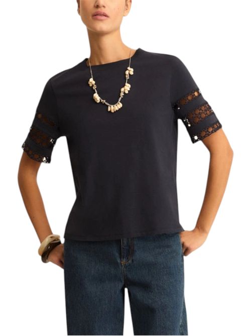 T-shirt in jersey con passamaneria emmmape EMME MARELLA | 2615971042002