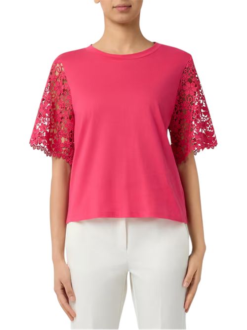 T-shirt con manica in pizzo emmceppo EMME MARELLA | 2615971062003