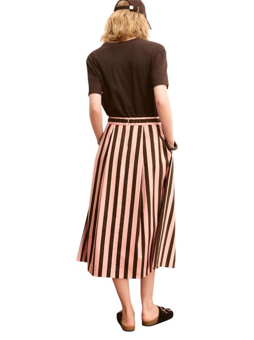 Gonna ampia in raso stretch emiquatto EMME MARELLA | 2615101015001