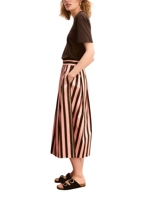 Gonna ampia in raso stretch emiquatto EMME MARELLA | 2615101015001